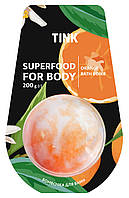 Бомбочка-гейзер для ванны Апельсин Tink Superfood For Body Orange Bath Bomb, 200 г