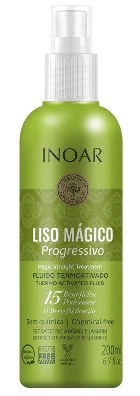 Термозахисний спрей Inoar Liso Magico Progressivo Fluido, 200 мл