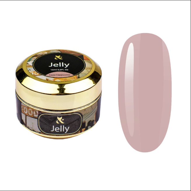 Гель будівельний  JELLY COVER CAPPUCCINO 15мл FOX