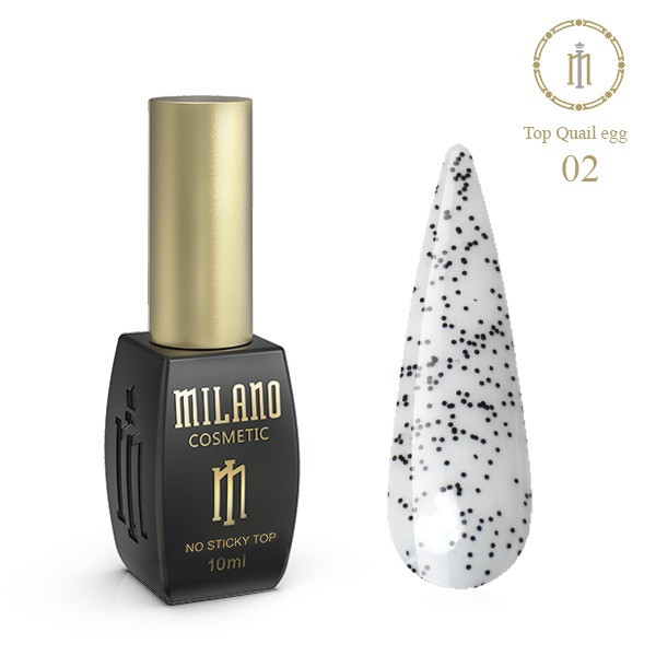 Топ глянцевий Milano Quail Egg No Sticky Top №02 RT10QG2, 10 мл