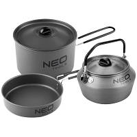Набор туристической посуды Neo Tools 3в1 LFGB 0.616кг (63-145) - Вища Якість та Гарантія!