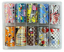 Фольга для нігтів B12 (набір 10 шт)