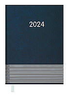 Ежедневник А5 BUROMAX 2024 Parallel синий (BM.2107-02)