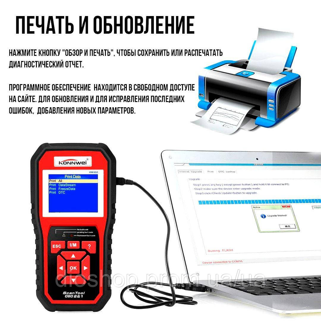 Купить Автотестер универсальный, Диагностика двигателя (OBDII + CAN ...