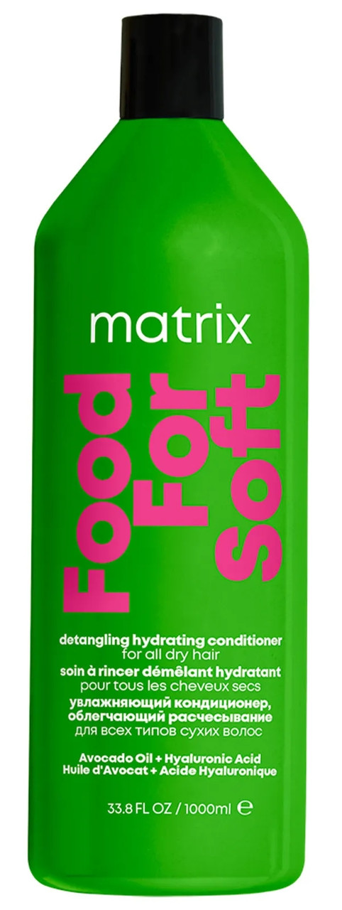 Кондиціонер для зволоження та полегшення розчісування волосся Matrix Food For Soft Detangling Hydrating Conditioner, 1000 мл