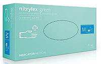 Перчатки нитрил салатовые NITRYLEX (3,5 г) M 100 шт