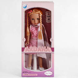 Лялька велика 45 см, рожева сукня, золотисте волосся,  A 667 D