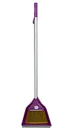 Веник угловой Фиолетовый с совком Zambak Broom с длинной ручкой, для пола, для уборки