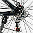 Велосипед Спортивний, колеса 26 дюймів, на зріст 155-175 см, Чорний з сірим, рама 15 дюймів, 21 швидкість, WL-26739, фото 5