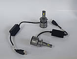 КОМПЛЕКТ лампи в фару LED type H7 14000 Lm 60 W 6000k canbus з обманкою гарантія 1 рік, фото 3