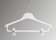 Вішалка пластмасова з прищіпками для легкого одягу 40см, біла