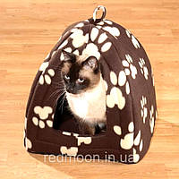 Лежанки для котов, Мягкий домик для кошки (40х35х35 см), Мягкий домик для питомца, ALX
