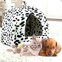 Мягкая будка для кошек, Домик для собаки чихуахуа, Домик кровать для собаки (40х35х35 см), ALX