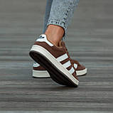 Жіночі кросівки Adidas Campus Brown, фото 3