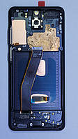 Дисплей (экран) Samsung S20, G981 черный с рамкой original (переклейка)