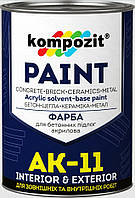Краска для бетонных полов АК-11 Белая 10 кг