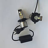 Комплект: Лампи в фару LED type H4 14000Lm 60w 6000k canbus з обманкою
гарантія 1 рік, фото 3