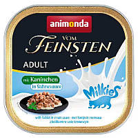 Влажный корм для кошек Animonda Vom Feinsten Adult rabbit in cream sauce 100г, с кроликом