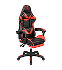 Крісло геймерське Kruger&Matz GX-150 з підставкою для ніг Red/Black, фото 3