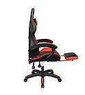 Крісло геймерське Kruger&Matz GX-150 з підставкою для ніг Red/Black, фото 4