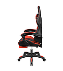 Крісло геймерське Kruger&Matz GX-150 з підставкою для ніг Red/Black, фото 5