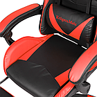 Крісло геймерське Kruger&Matz GX-150 з підставкою для ніг Red/Black, фото 7