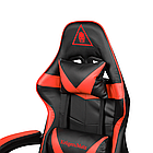 Крісло геймерське Kruger&Matz GX-150 з підставкою для ніг Red/Black, фото 8