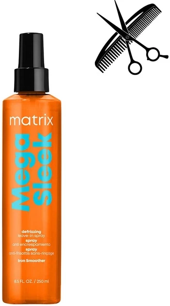 Професійний спрей догляд для гладкості неслухняного волосся Matrix Total Results Mega Sleek 250 мл