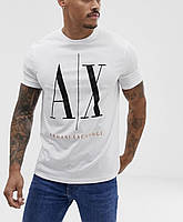 Мужская футболка Armani exchange A|X белая Армани