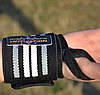 Бинти для зап'ясть (кистьові бинти) Power System PS-3500 Wrist Wraps Grey/Black  (пара), фото 6