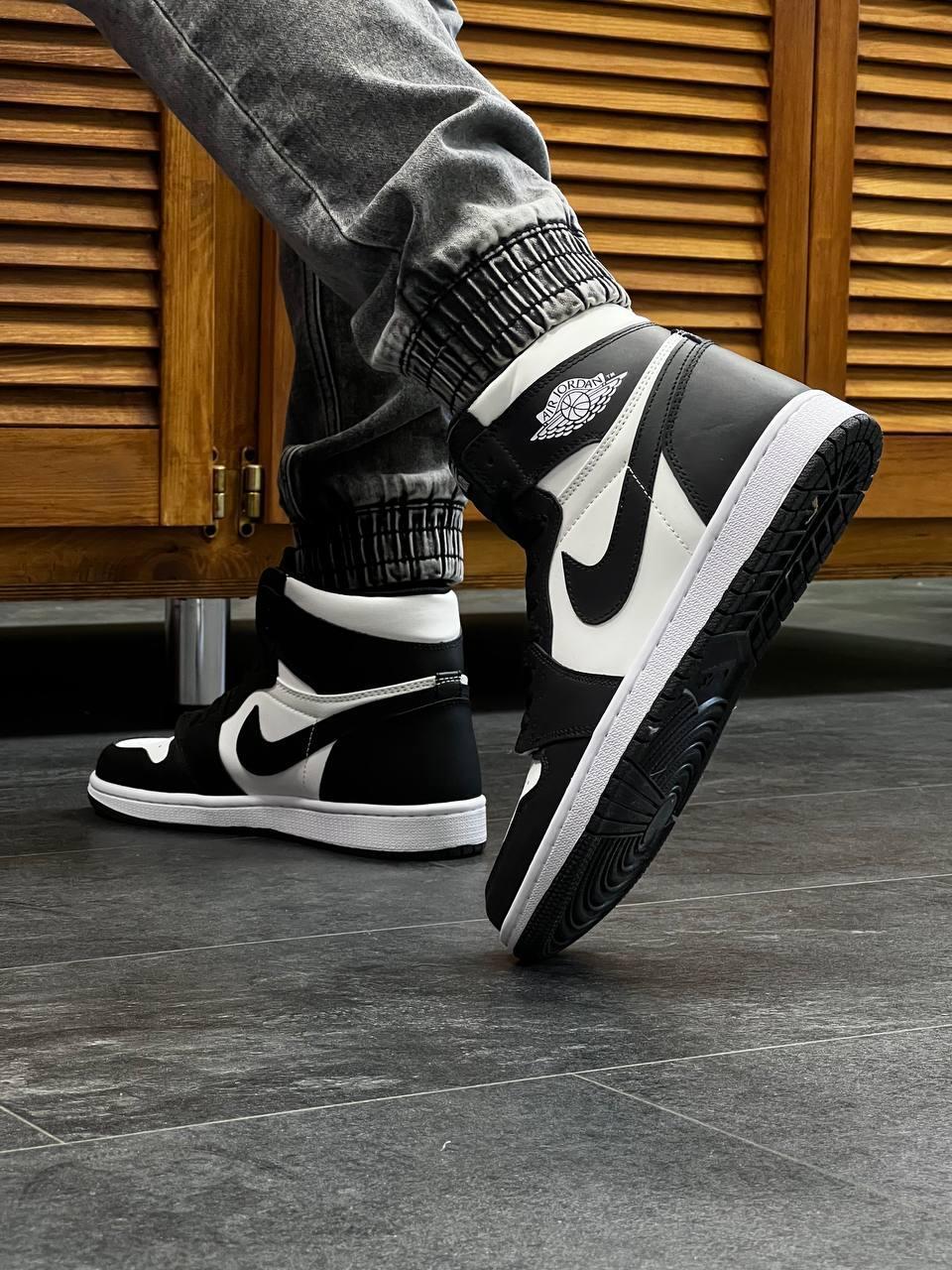 Black and sales white jordan air