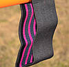 Тканева гумка для фітнесу та спорту Power System PS-4091 Booty Band LVL 1 Black/Pink (d_64 см. 18-23кг.), фото 7