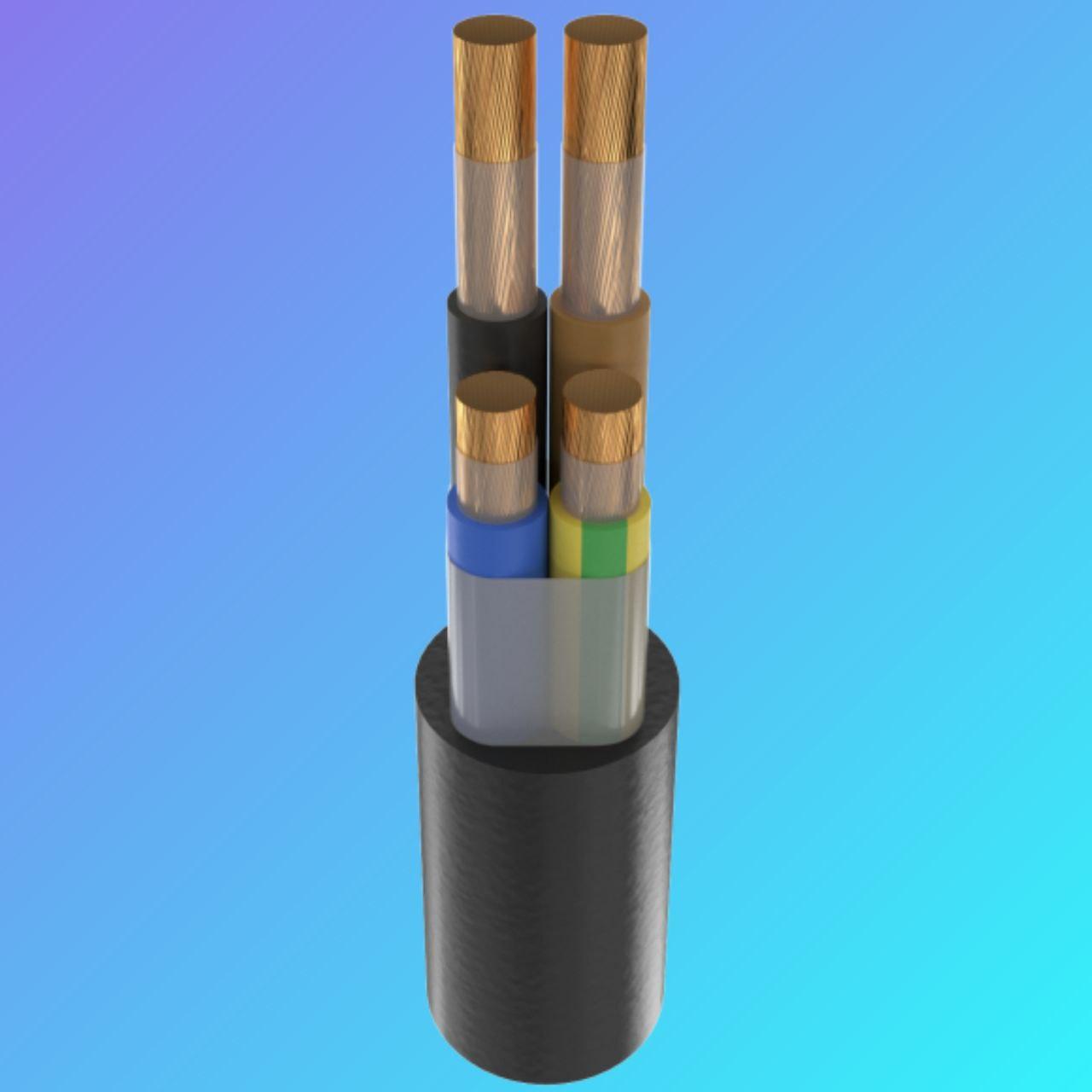 КГ 3х120+1х35 Силовий кабель гнучкий КГ 3х120+1х35