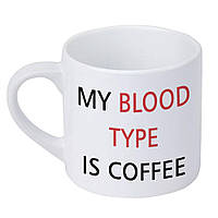 Кружка маленькая My blood type is coffee