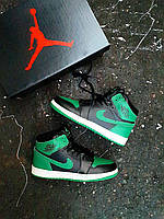 Мужские Кроссовки Nike Air Jordan 1 High Winter Black Green