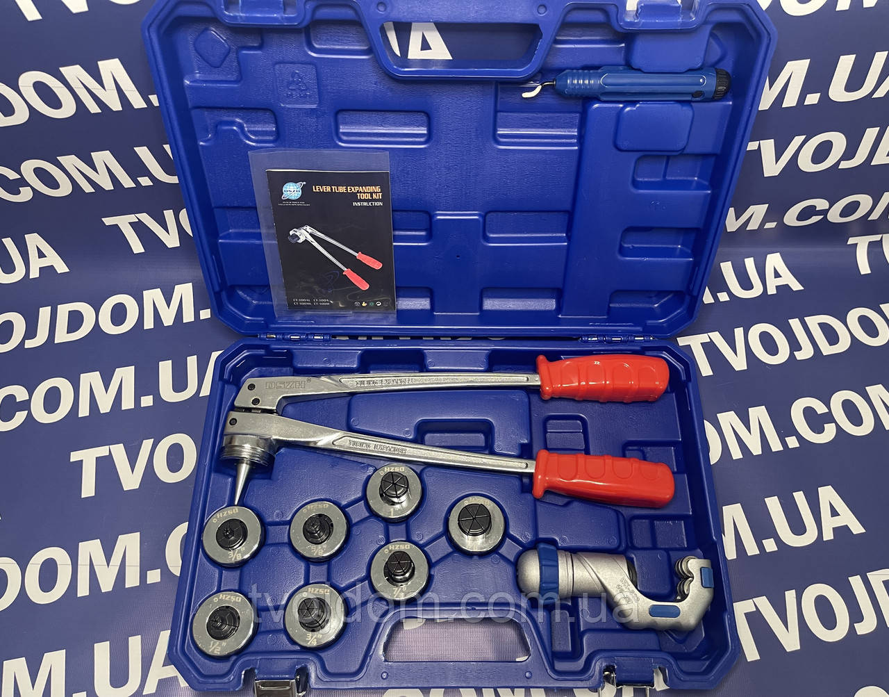 Труборозширювач DSZH СТ-100А (цангові кліщі) Діаметр труби: 3/8, 1/2, 5/8, 3/4, 7/8, 1-1/8, фото 1