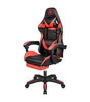 Крісло геймерське Kruger&Matz GX-150 з підставкою для ніг Red/Black
