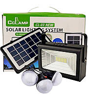 Комплект освітлення CCLAMP CL-03 Solar Lighting System 30W з сонячною панеллю