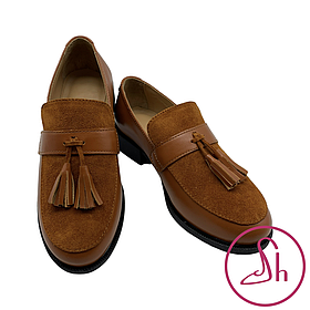 Лофери жіночі шкіряні рудого кольору  “Style Shoes”