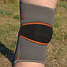 Наколінник MadMax MFA-297 Knee Support with Patella Stabilizer Dark Grey/Orange XL, фото 8