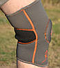 Наколінник MadMax MFA-297 Knee Support with Patella Stabilizer Dark Grey/Orange XL, фото 5