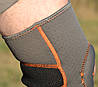Наколінник MadMax MFA-297 Knee Support with Patella Stabilizer Dark Grey/Orange XL, фото 11