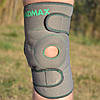 Наколінник MadMax MFA-295 Zahoprene Universal Knee Support Dark Grey/Green (1шт.), фото 5