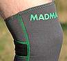 Наколінник MadMax MFA-294 Zahoprene Knee Support Dark Grey/Green (1шт.) L, фото 9