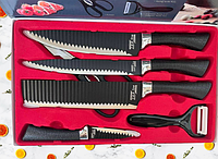 Набор кухонных ножей из высокопрочной и корозие-устойчивой стали Zepline ZP-035 Набор ножей 6 предметов