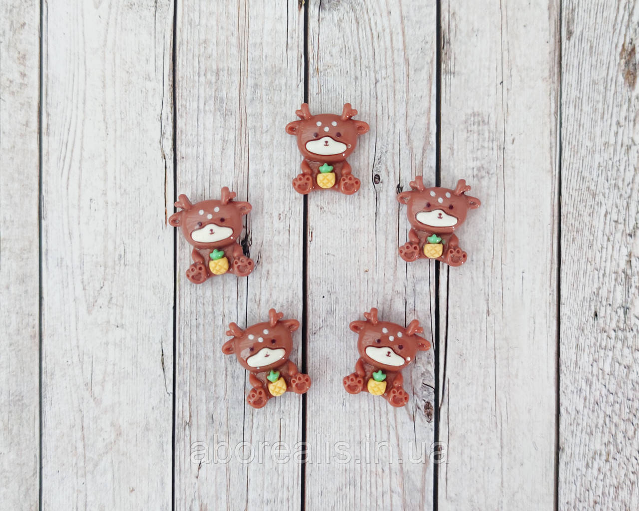 Кабошон, шармік, клейовий декор акриловий "Олень" 1 шт., фото 1