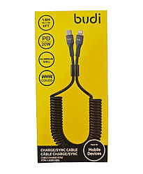 Кабель PD 20W витая пружина Type-C to Lightning 1.8m