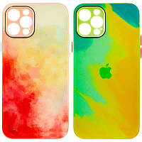 Чехол накладка TPU+Glass Impasto abstract для Apple iPhone 12 Pro (6.1")