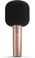 Мікрофон для караоке Maono MKP100 bluetooth Білий (MKP100-gold)