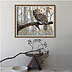 Набір для вишивання за нанесеною на канву схемою "Owl 14". AIDA 14CT printed 44*35 см, фото 11